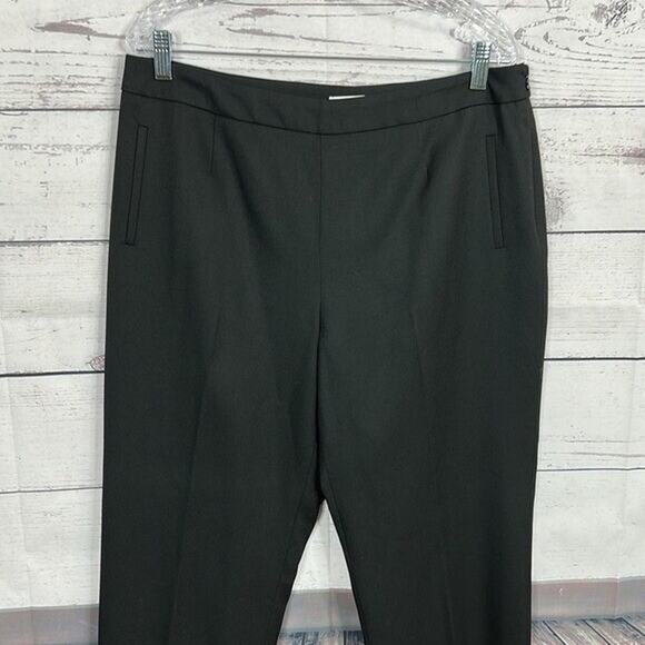 Pendleton Wool Pants Womens 14 Black Side Zip Career High Rise Straight Office - Picture 2 of 11
